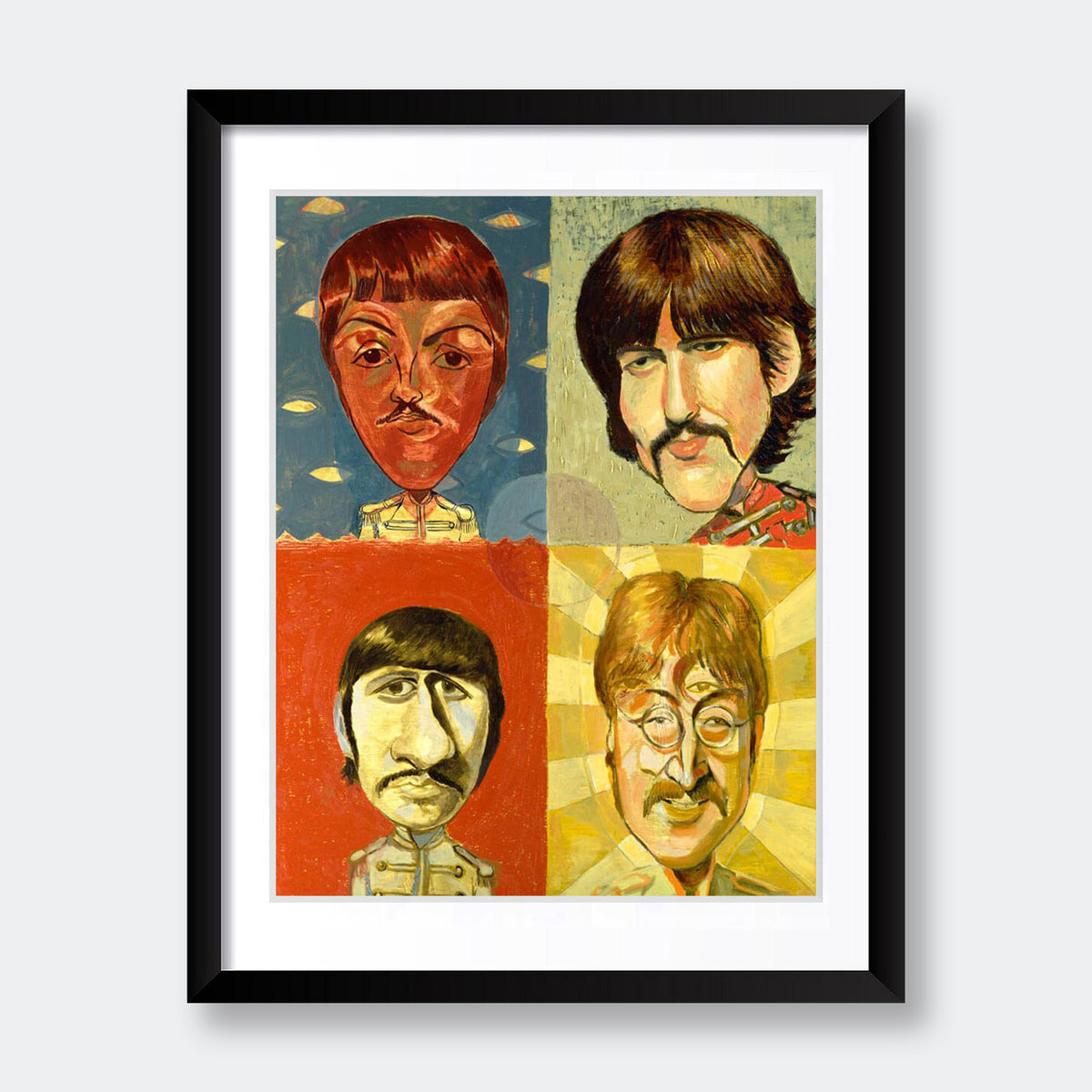 "The Beatles" -Caricature Art by Dan Springer
