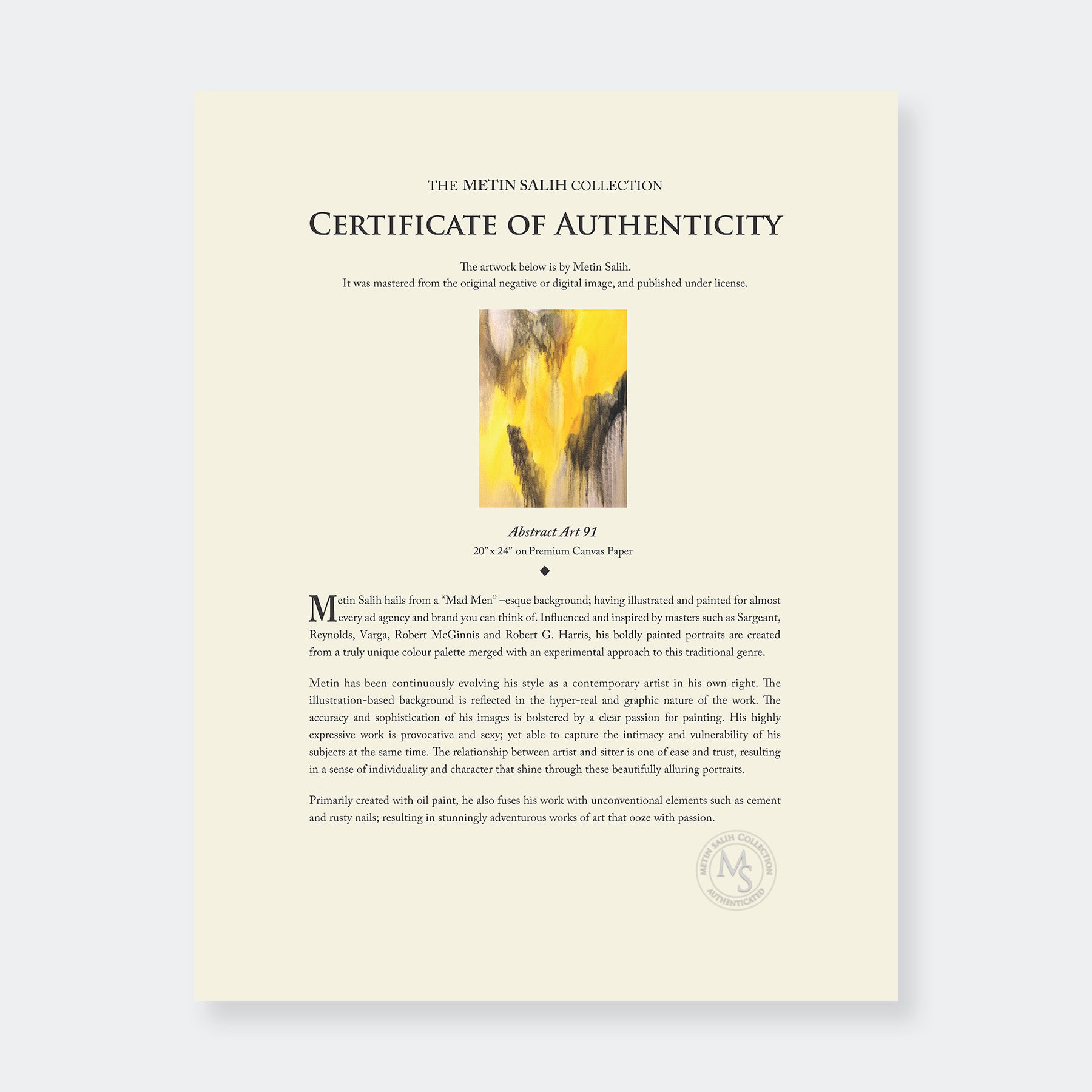 "Abstract Art 91" - Abstract Wall Art