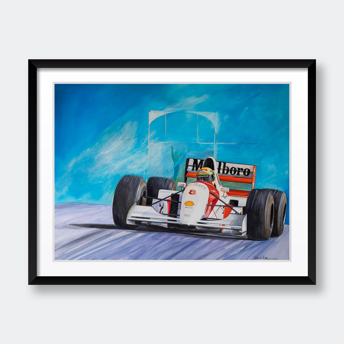 "Ayrton Senna, McLaren" - Sport Artwork by Patrick Faure