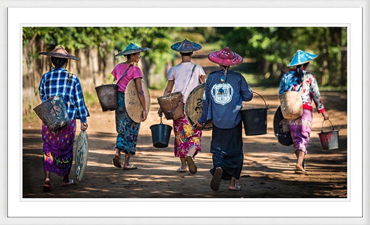 "Shan Women Walking Home" by Dorte Verner Photography