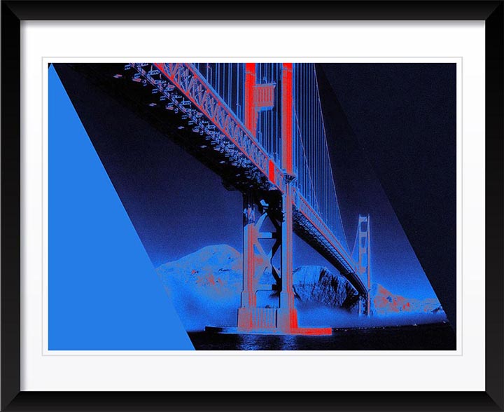 "Golden Gate Bridge, blue" by Daniel Furon Photography