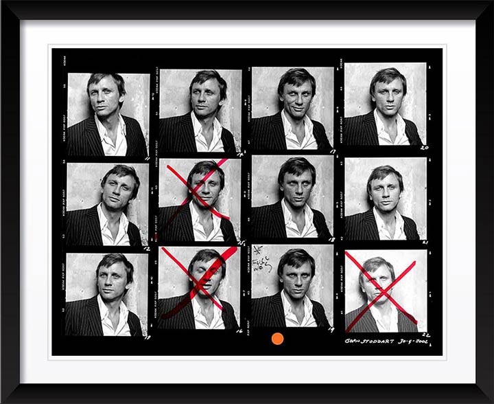 Daniel Craig Contact Sheet by John Stoddart