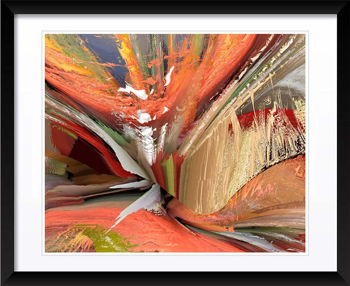 Orange Tunnel Abstract