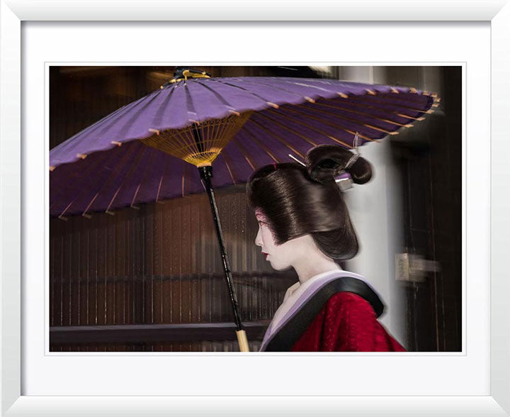 "Geisha in the Rain (B)" by Dorte Verner Photography