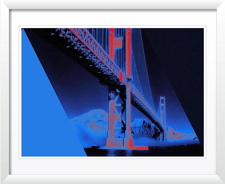 "Golden Gate Bridge, blue" by Daniel Furon Photography