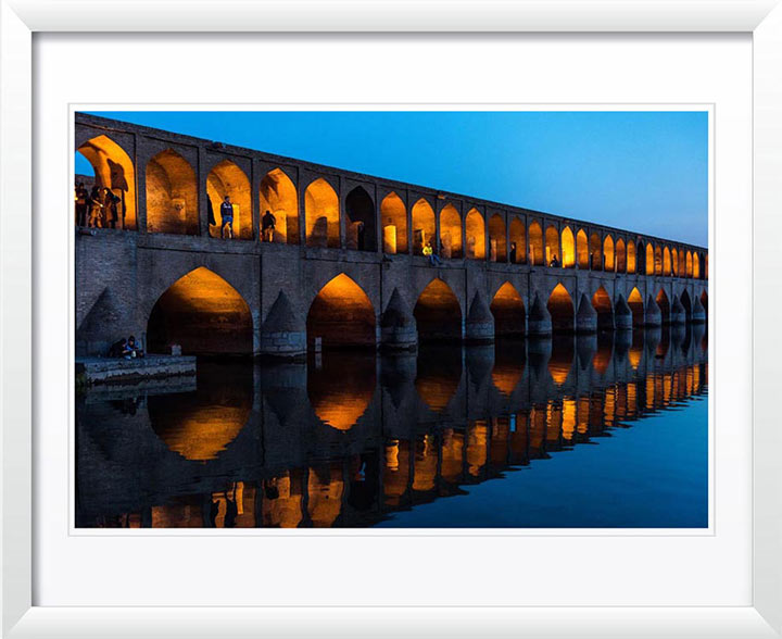 "Late Afternoon on the Bridge, Esfahan, Iran" by Dorte Verner Photography