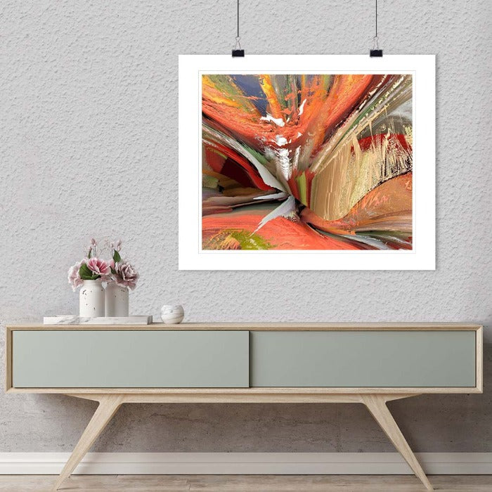 Orange Tunnel Abstract