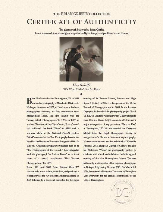 "Han Solo 2" by Brian Griffin Photography-Artography Limited