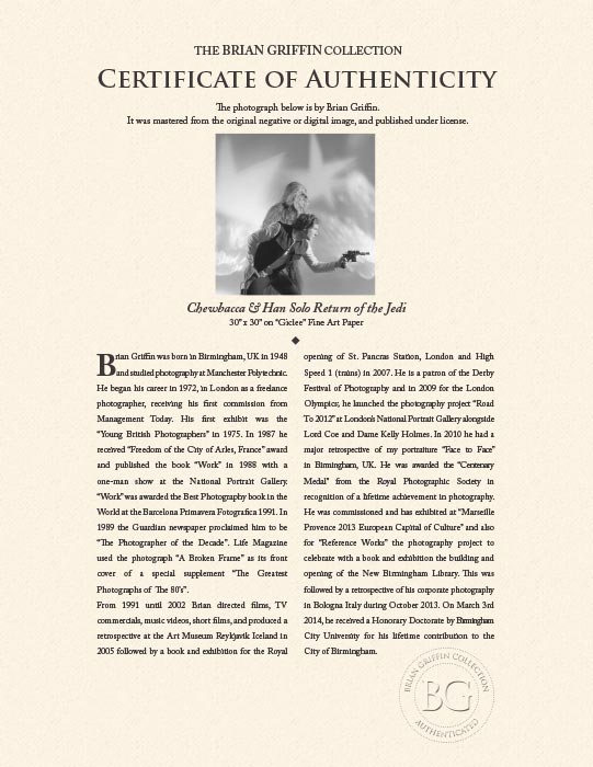 "Chewbacca & Han Solo Return of the Jedi" by Brian Griffin Photography-Artography Limited