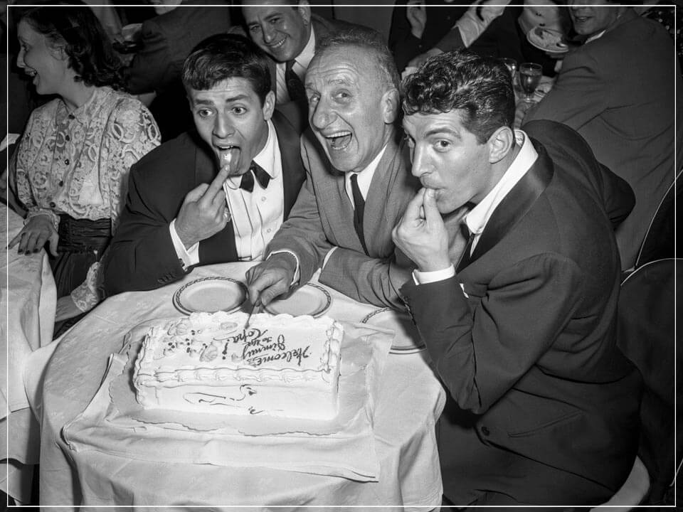 "Jerry and Dean with Jimmy Durante" by Barry Kramer Photography-Artography Limited