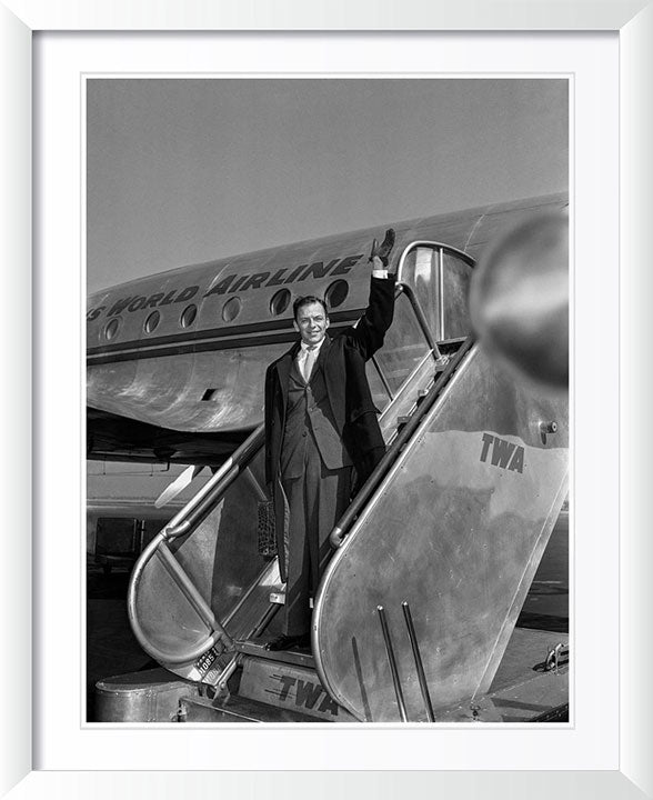 "Frank Sinatra on TWA at La Guardia Airport, NYC" by Barry Kramer Photography