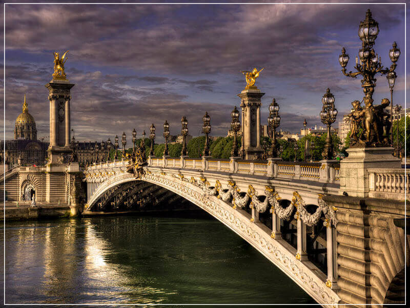 "Daybreak on the Pont Alexander III Paris 2017" by Christopher Petsos Photography-Artography Limited