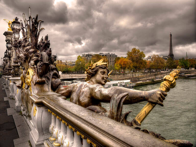 "Pont Alexandre III in Autumn, Paris 2015" by Christopher Petsos Photography-Artography Limited