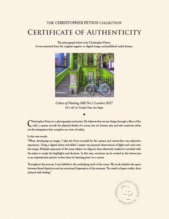 "Colors of Notting Hill No.2 London 2017" by Christopher Petsos Photography-Artography Limited