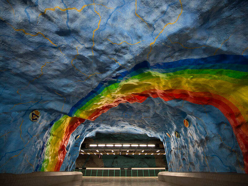 "Stadion Metro Station No.1 Stockholm 2016" by Christopher Petsos Photography-Artography Limited