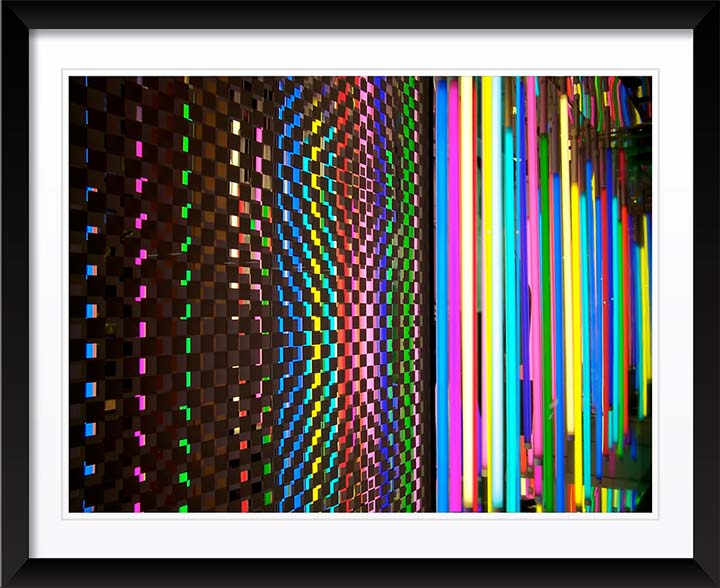 "Neon Fracture New York 2018" Wall Art by Christopher Petsos