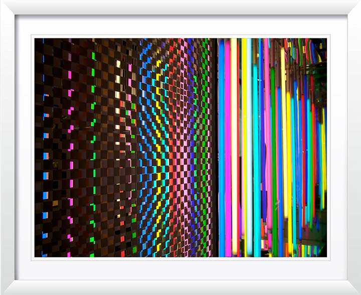 "Neon Fracture New York 2018" Wall Art by Christopher Petsos