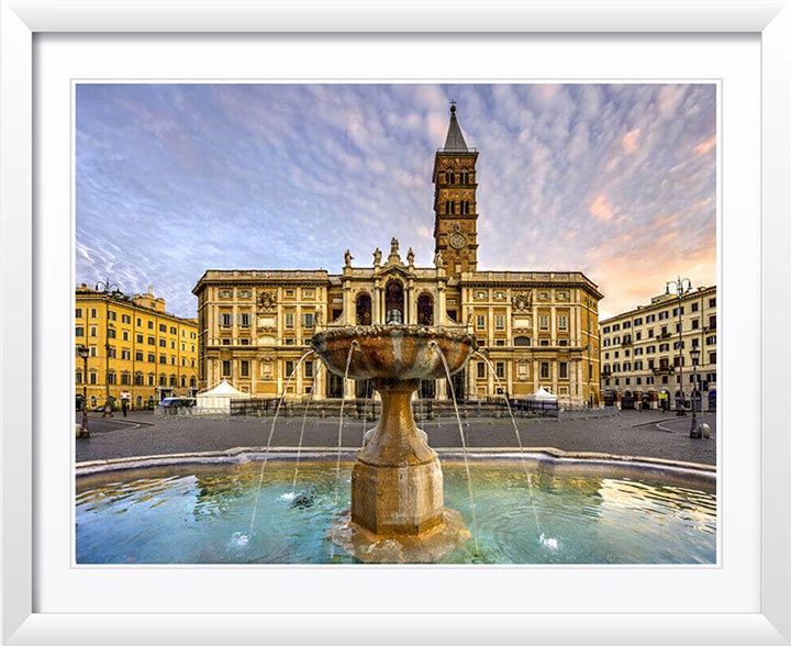 Piazza di Santa Maria Maggiore Rome 2016, Wall Art by Christopher Petsos