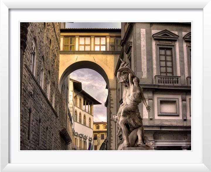 Vasari Corridor, Florence 2016, Wall Art by Christopher Petsos
