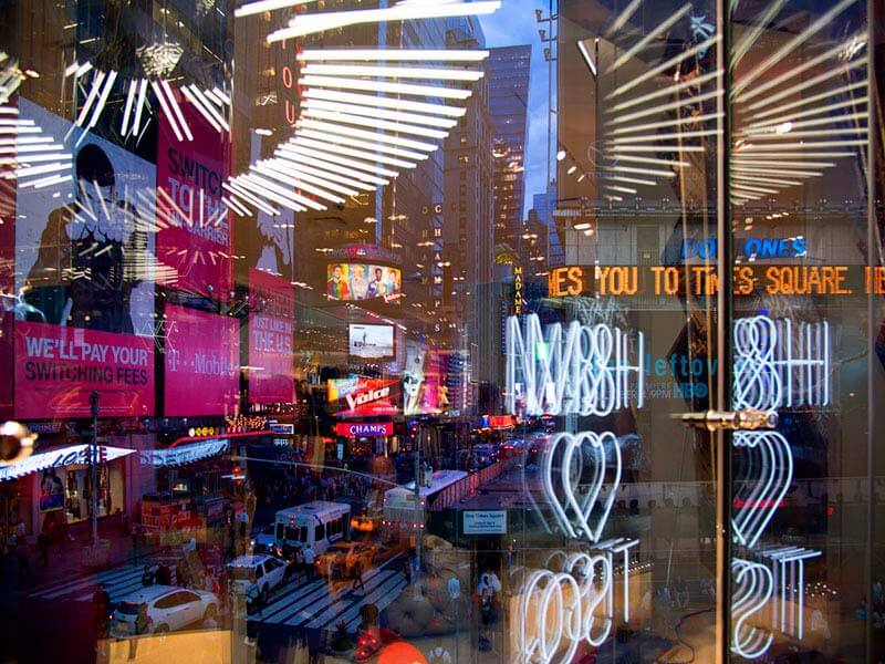 "Reflections Above Times Square" by Christopher Petsos Photography-Artography Limited