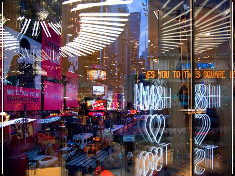 "Reflections Above Times Square" by Christopher Petsos Photography-Artography Limited