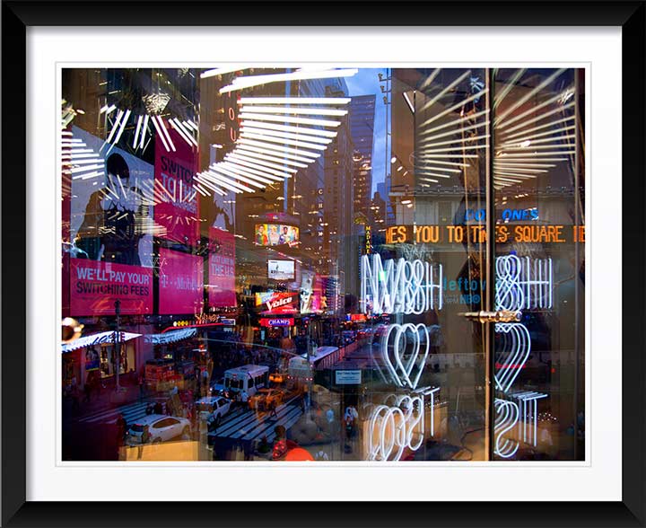 "Reflections Above Times Square" by Christopher Petsos Photography
