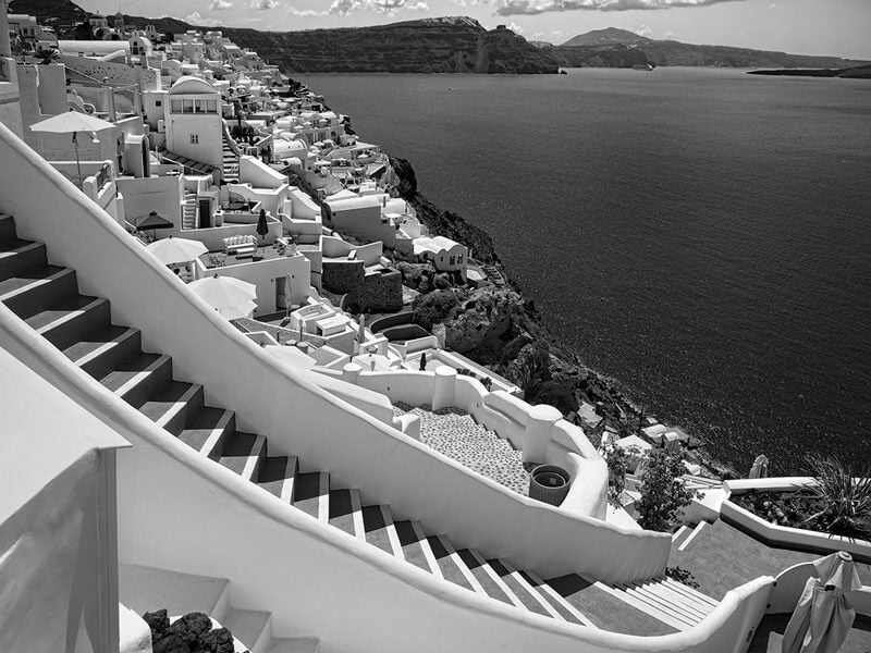 "Heavenly Descent Santorini 2016" by Christopher Petsos Photography-Artography Limited