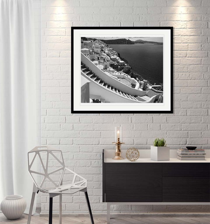 "Heavenly Descent Santorini 2016" by Christopher Petsos Photography-Artography Limited