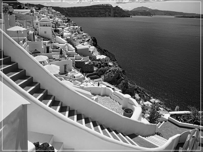 "Heavenly Descent Santorini 2016" by Christopher Petsos Photography-Artography Limited