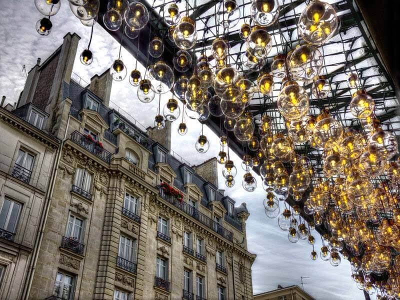 "Lanterns of Le Bon Marché Paris 2015" by Christopher Petsos Photography-Artography Limited