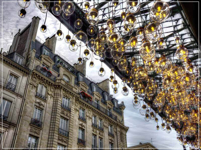 "Lanterns of Le Bon Marché Paris 2015" by Christopher Petsos Photography-Artography Limited