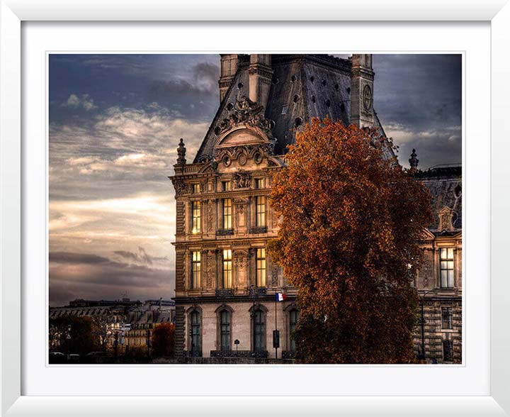 Sunset on The Louvre Paris 2015, Wall Art by Christopher Petsos