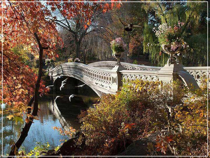"Autumn at the Bow Bridge" by Christopher Petsos Photography-Artography Limited