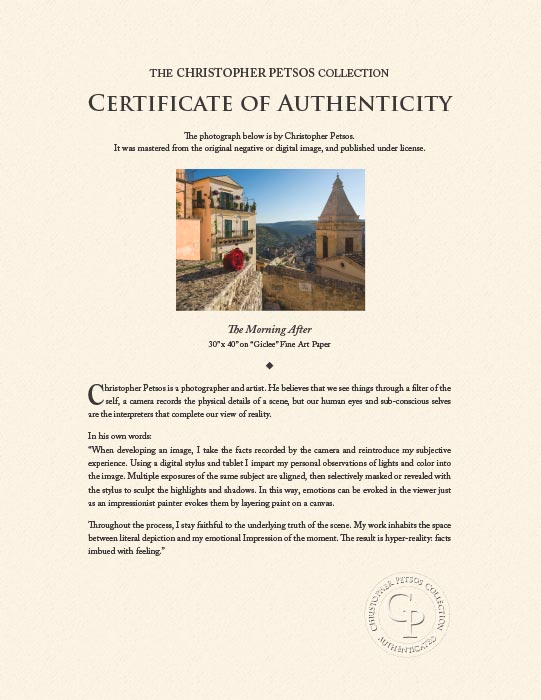 The Morning After, Wall Art by Christopher Petsos