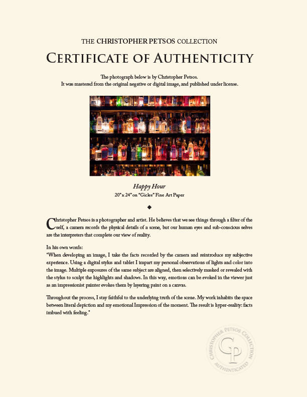 "Happy Hour" by Christopher Petsos Photography