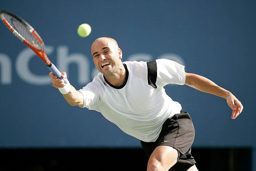 "Agassi at the Open" by Chuck Solomon Photography