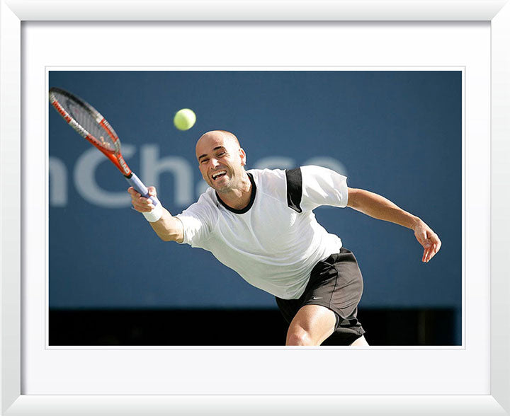 "Agassi at the Open" by Chuck Solomon Photography