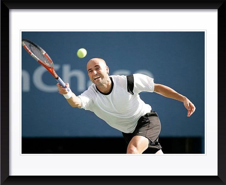 "Agassi at the Open" by Chuck Solomon Photography