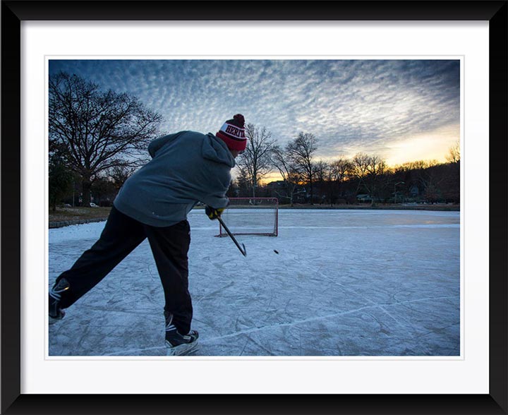 "Pond Hockey" by Chuck Solomon Photography