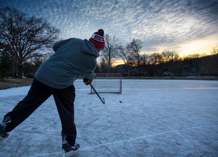 "Pond Hockey" by Chuck Solomon Photography