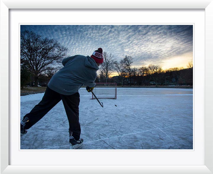 "Pond Hockey" by Chuck Solomon Photography