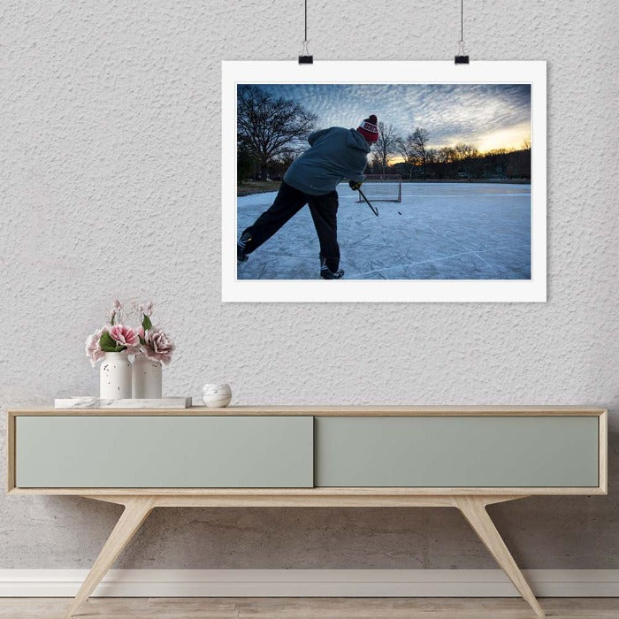 "Pond Hockey" by Chuck Solomon Photography-Artography Limited