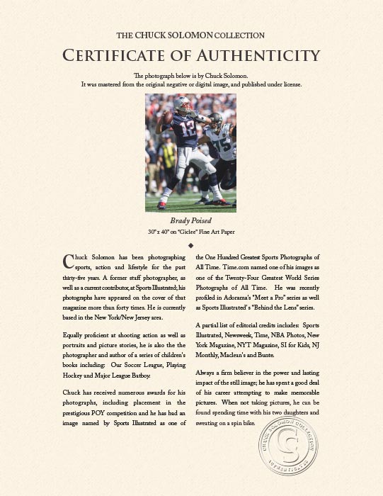 "Brady Poised" by Chuck Solomon Photography-Artography Limited