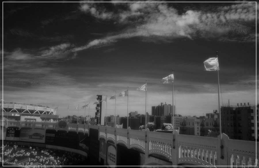 "Infared Old Yankee Stadium" by Chuck Solomon Photography-Artography Limited