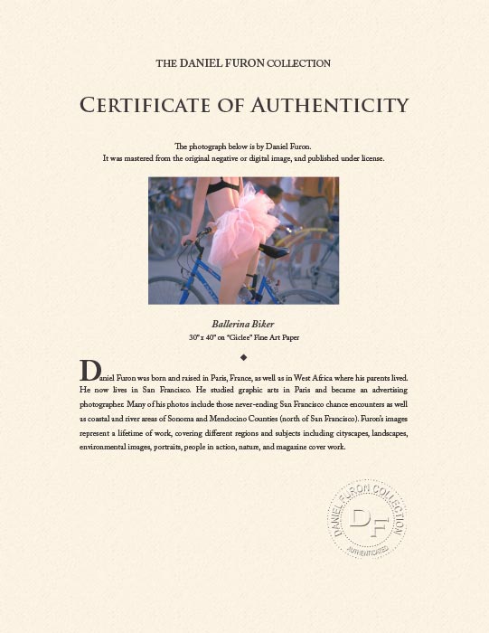 "Ballerina Biker" by Daniel Furon Photography-Artography Limited