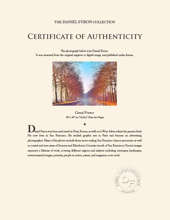 "Canal France" by Daniel Furon Photography-Artography Limited