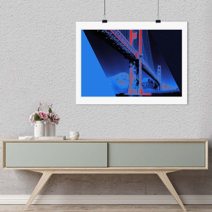 "Golden Gate Bridge, blue" by Daniel Furon Photography-Artography Limited