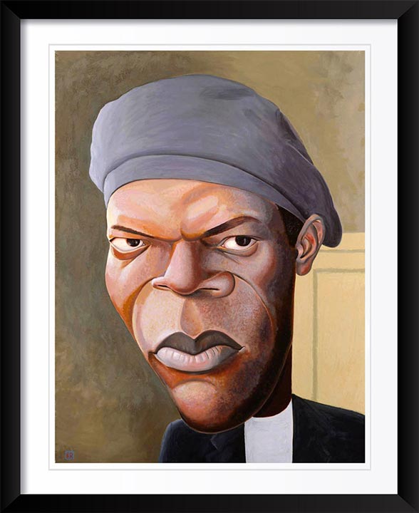 "Samuel L. Jackson" by Dan Springer, Caricature Art