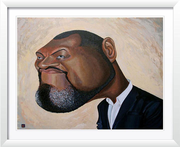 "Laurence Fishburne" by Dan Springer, Caricature Art