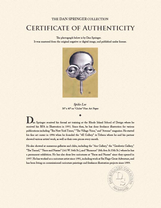 "Spike Lee" by Dan Springer Photography-Artography Limited